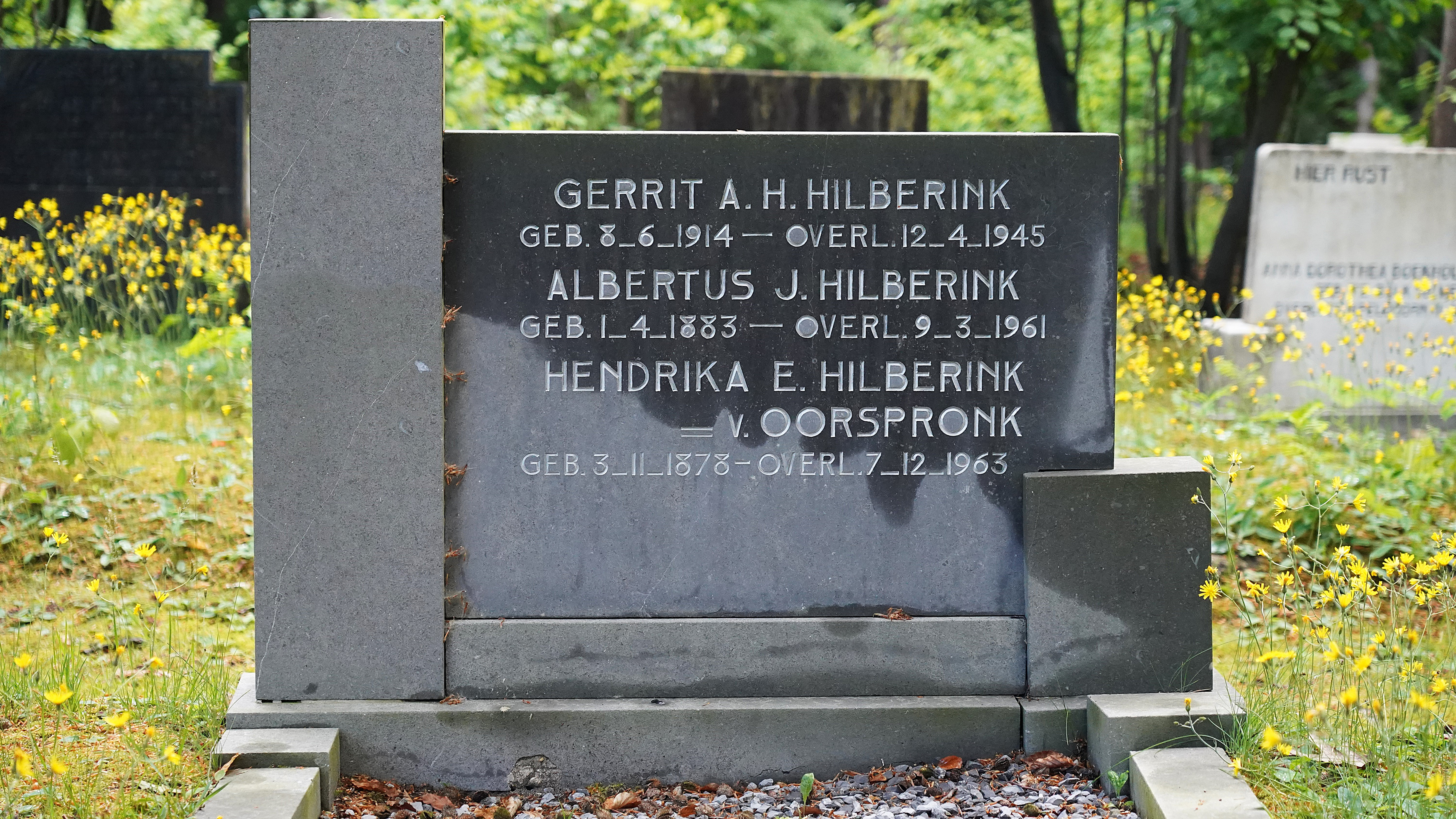 Graf van Gerrit Antony Hendrik Hilberink